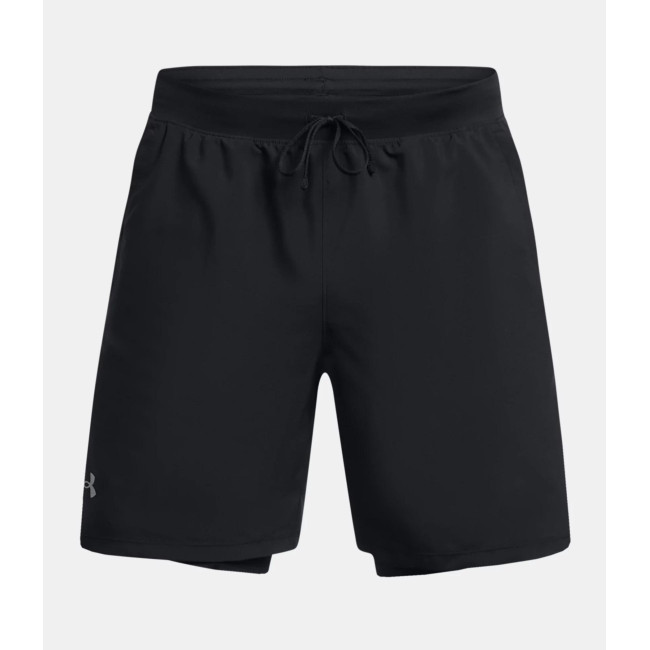 Short homme UA Launch 2 en 1 7' - Noir - Under Armour