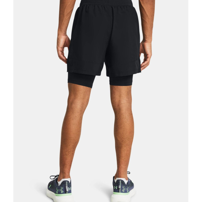 Spodenki męskie UA Launch 2 w 1 5' - Czarny - Under Armour