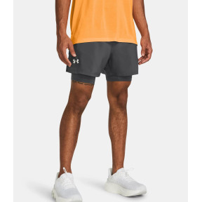 Heren Short UA Launch 2 in 1 5' - Steengrijs - Under Armour