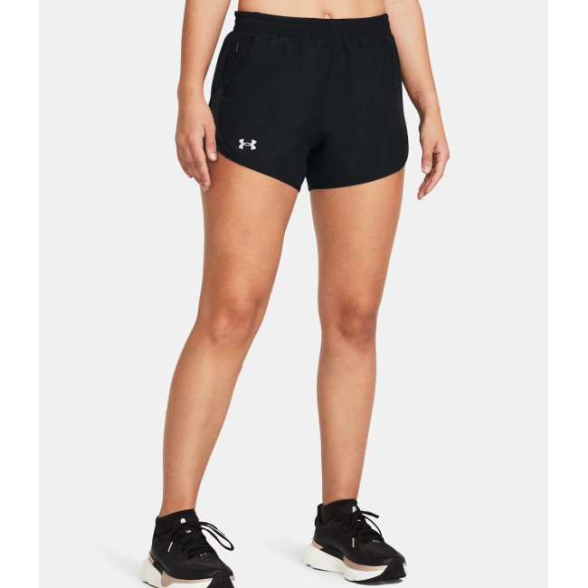 Spodenki damskie UA Fly-By 3' - Czarne - Under Armour