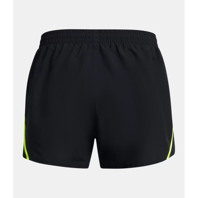 Short femme UA Fly-By 3' - Noir / Jaune - Under Armour