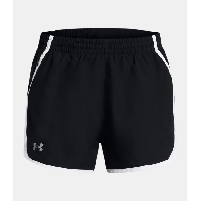 Dames UA Fly-By 3' Short - Zwart / Wit - Under Armour