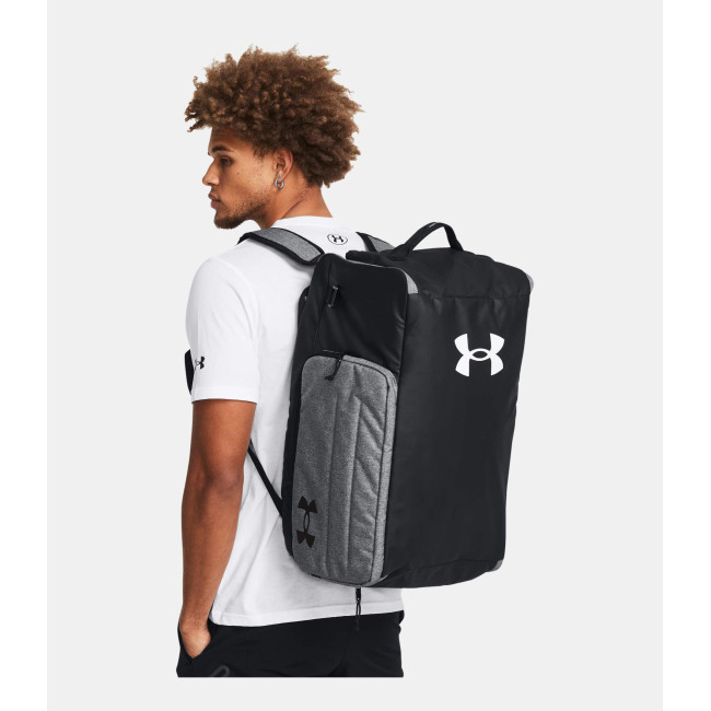 UA Contain Duo Medium Sporttas - Gemêleerd Grijs / Zwart - Under Armour