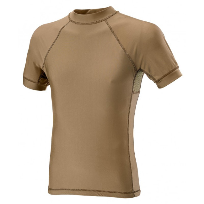 T-shirt korte mouwen Lycra + Mesh Coyote - DEFCON 5