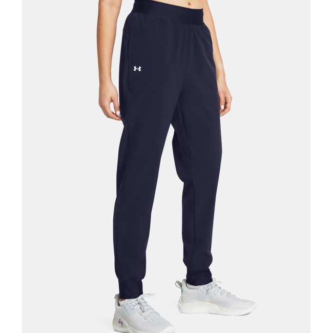 Pantalon femme UA Rival High-Rise Woven - Bleu Marine - Under Armour