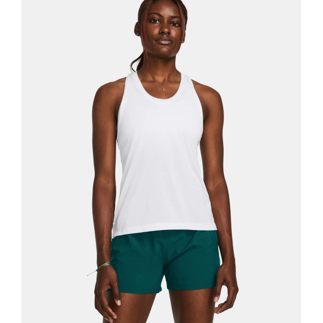 Koszulka bez rękawów damska UA Launch - Biały - Under Armour