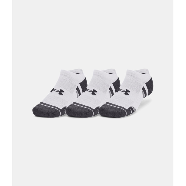 Set van 3 paar UA Performance Tech No Show sokken - Wit - Under Armour