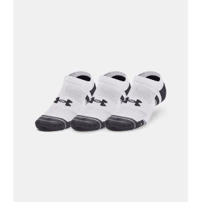 Lot de 3 paires de socquettes UA Performance Cotton No Show - Blanc - Under Armour