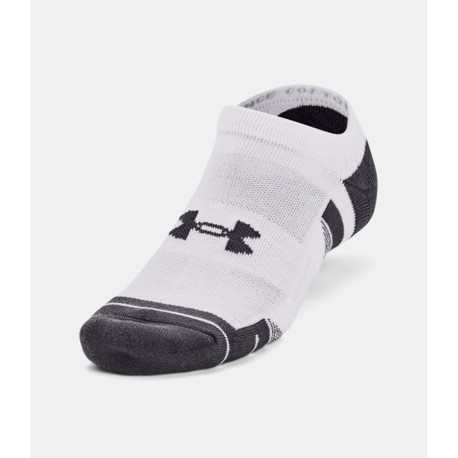 Set van 3 paar UA Performance Cotton No Show sokken - Wit - Under Armour