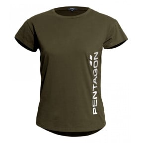 Tee shirt femme whisper "Pentagon Vertical" RAL7013 - Pentagon