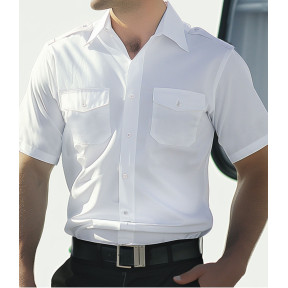 Chemise pilote blanche manches courtes - Patrol Equipement
