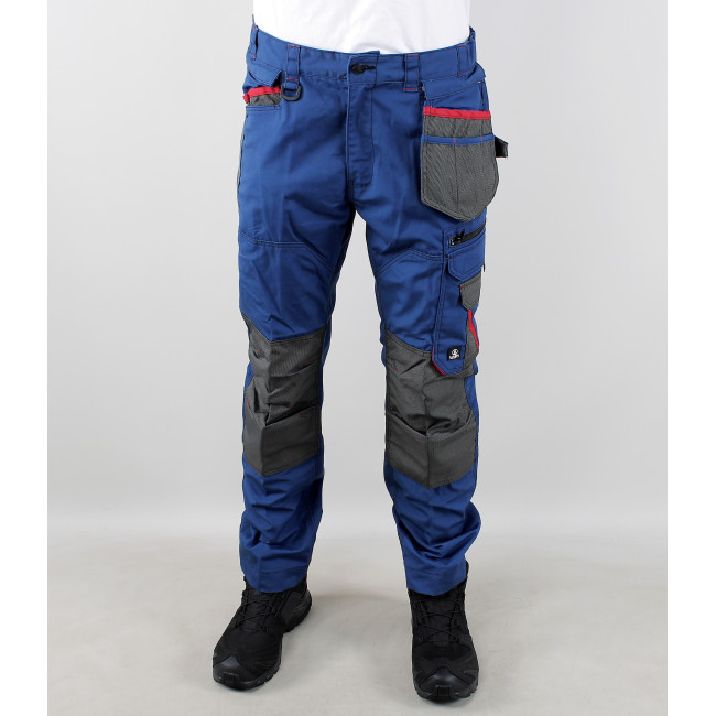 Pantalon de travail CREUSET avec poches volantes amovibles Cobalt - LMA