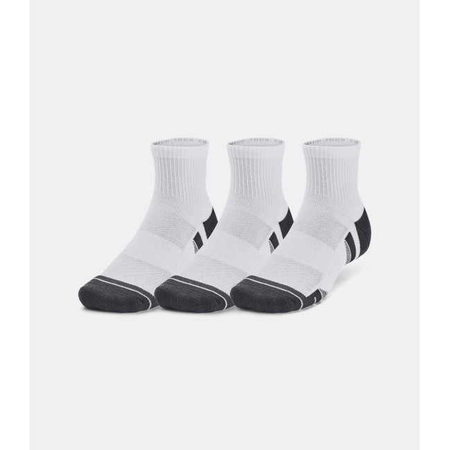Zestaw 3 par skarpetek UA Performance Tech Quarter - Białe - Under Armour