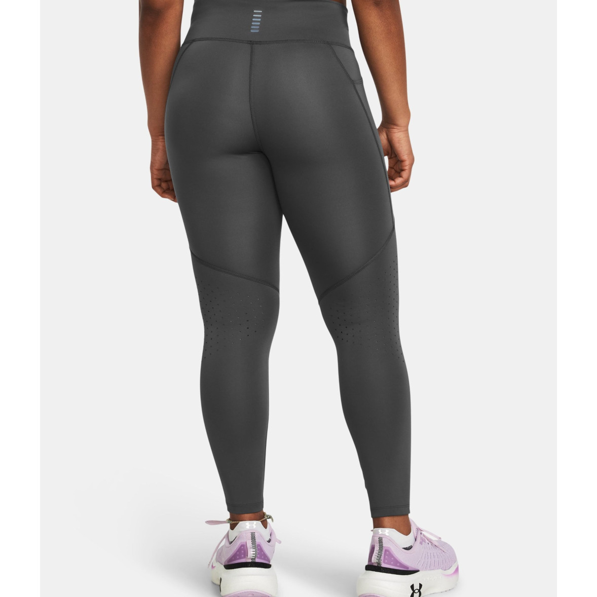 UA Fly Fast Ankle-Length Leggings Stone Gray Under Armour