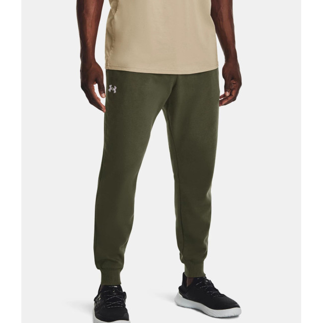 Fleece joggingbroek heren UA Rival - Olijfgroen - Under Armour
