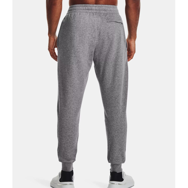 Jogging polaire homme UA Rival - Gris Chiné / Blanc - Under Armour