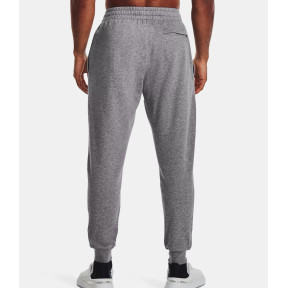 Herren Fleece-Jogginghose UA Rival - Grau Meliert / Weiß - Under Armour