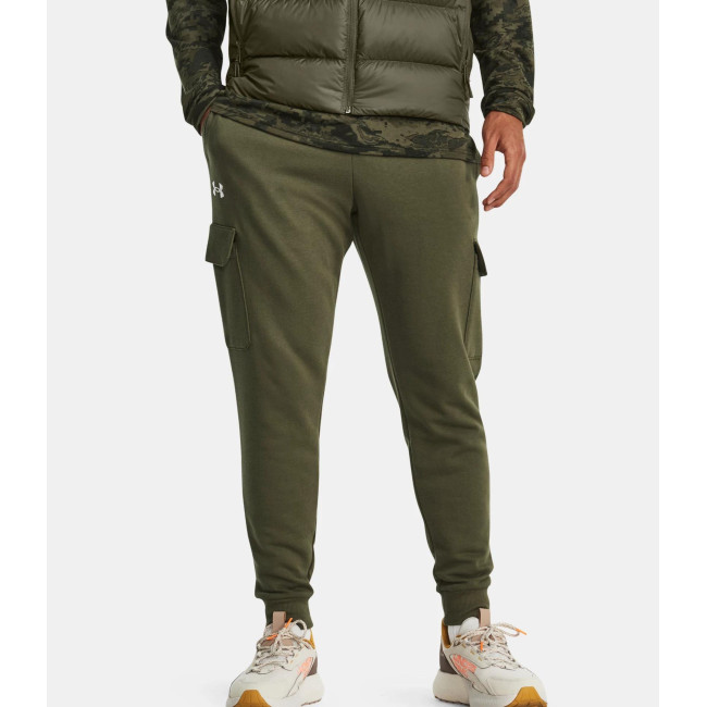 Herren-Jogginganzug UA Rival Fleece Cargo - Olivgrün - Under Armour
