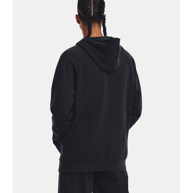 Bluza z kapturem polar męska UA Rival Logo - Czarny - Under Armour