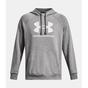 Hoodie fleece heren UA Rival Logo - Gemêleerd Grijs / Wit - Under Armour