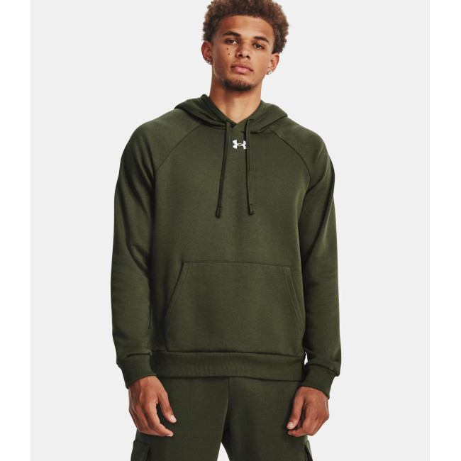 Hoodie fleece heren UA Rival - Olijfgroen - Under Armour