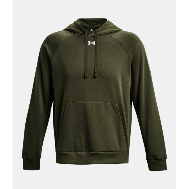 Hoodie polaire homme UA Rival - Vert Olive - Under Armour