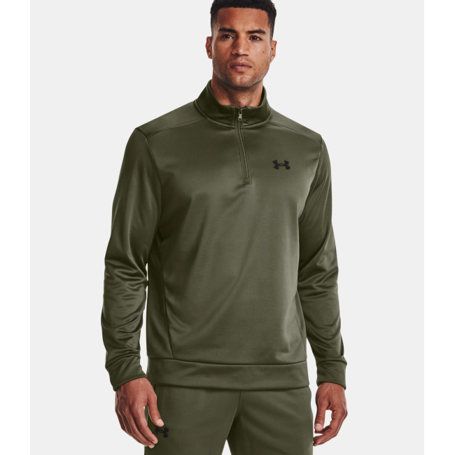 Bluza z kapturem męska Armour Fleece® ¼ Zip - Zielona Oliwka - Under Armour