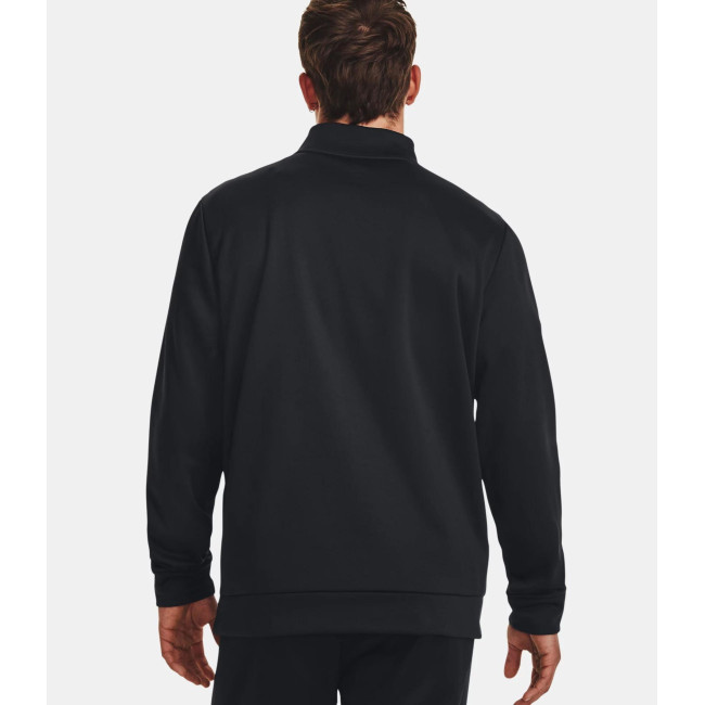 Hoodie homme Armour Fleece® ¼ Zip - Noir - Under Armour