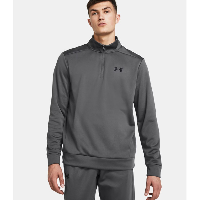 Bluza z kapturem męska Armour Fleece® ¼ Zip - Szary Kamień - Under Armour