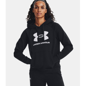 Bluza z kapturem damska UA Rival Big Logo - Czarna - Under Armour