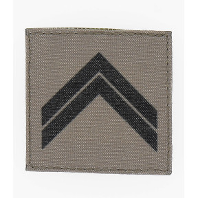 Borstembleem Stof met klittenband Landmacht lage zichtbaarheid - Sergeant