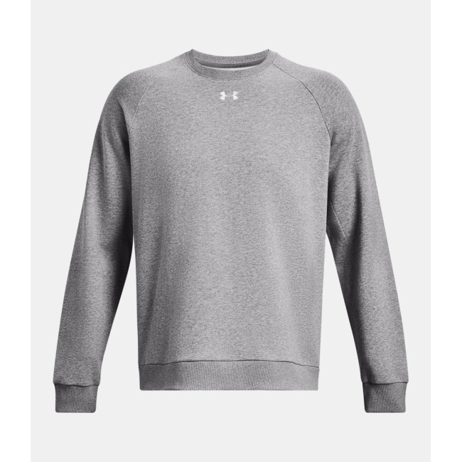 UA Rival Fleece-Oberteil für Herren - Grau meliert / Weiß - Under Armour