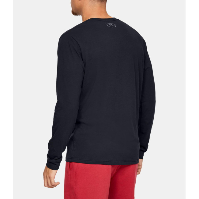 Koszulka z długimi rękawami UA Sportstyle logo lewa pierś - Czarny - Under Armour