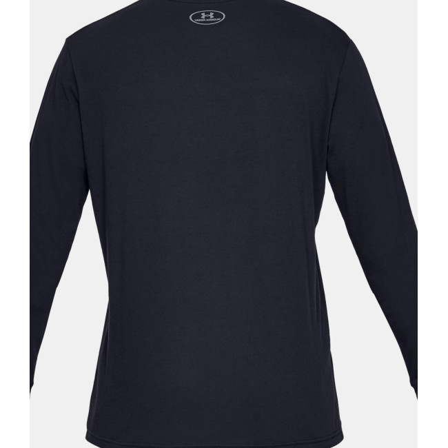 UA Sportstyle Langarm-Oberteil mit Logo auf der linken Brust - Schwarz - Under Armour