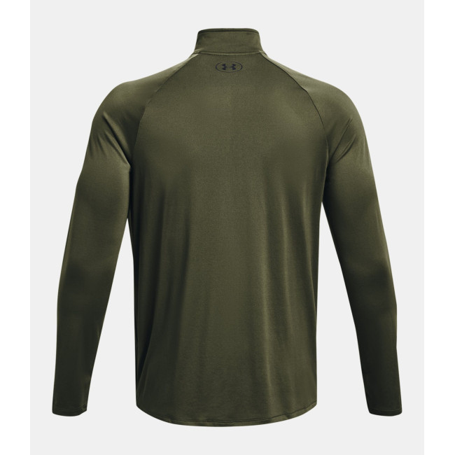Longsleeve shirt met ½ rits UA Tech™ voor heren - Olijfgroen - Under Armour