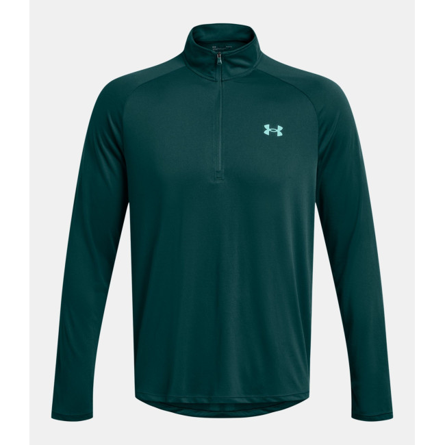 Longsleeve shirt met ½ rits UA Tech™ voor heren - Zeegroen - Under Armour