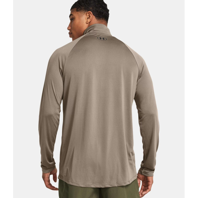 UA Tech™ Langarm-Shirt mit ½ Reißverschluss für Herren - Taupe - Under Armour