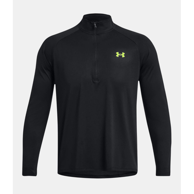 Koszulka z długimi rękawami i ½ zamkiem UA Tech™ dla mężczyzn - Czarny / Żółty - Under Armour