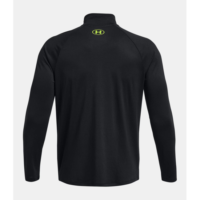 UA Tech™ Langarm-Shirt mit ½ Reißverschluss für Herren - Schwarz / Gelb - Under Armour