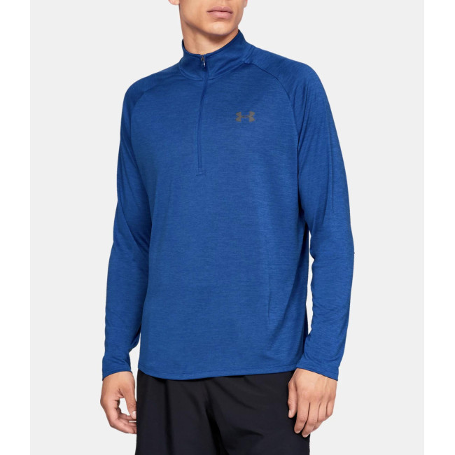 Koszulka z długimi rękawami i ½ zamkiem UA Tech™ dla mężczyzn - Niebieski Królewski - Under Armour
