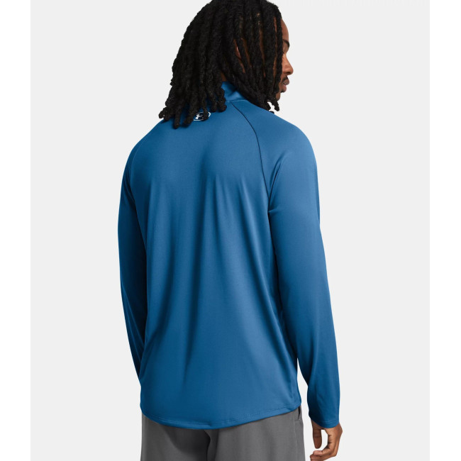 Haut à manches longues et ½ zip UA Tech™ pour homme - Bleu Photon - Under Armour