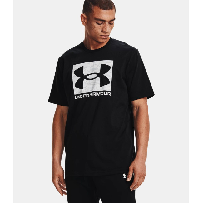 Haut à manches courtes UA ABC Camo Boxed Logo pour homme - Noir - Under Armour