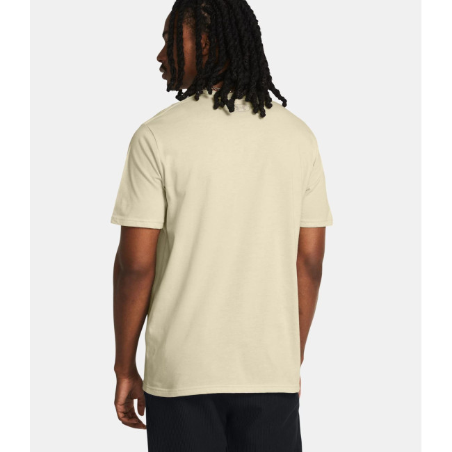 Haut à manches courtes UA ABC Camo Boxed Logo pour homme - Khaki - Under Armour