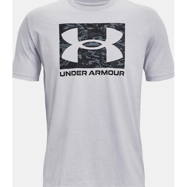 Haut à manches courtes UA ABC Camo Boxed Logo pour homme - Gris - Under Armour