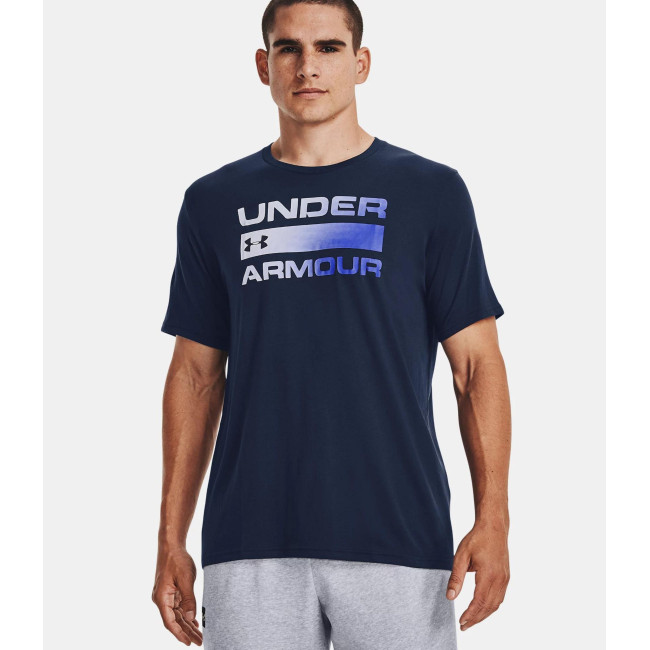 UA Team Issue Kurzarm-Oberteil mit Logo - Marineblau - Under Armour