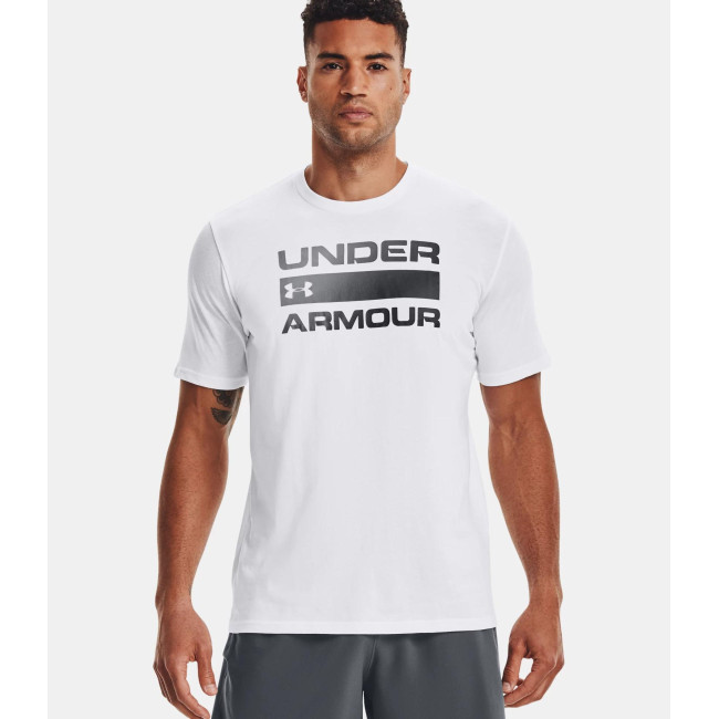 UA Team Issue Kurzarm-Oberteil mit Logo - Weiß - Under Armour