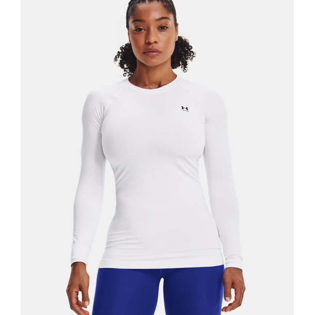 Haut à col ras du cou UA Authentics pour femme - Blanc - Under Armour