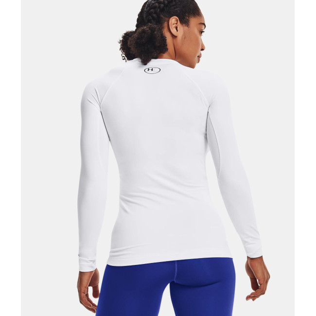 Haut à col ras du cou UA Authentics pour femme - Blanc - Under Armour