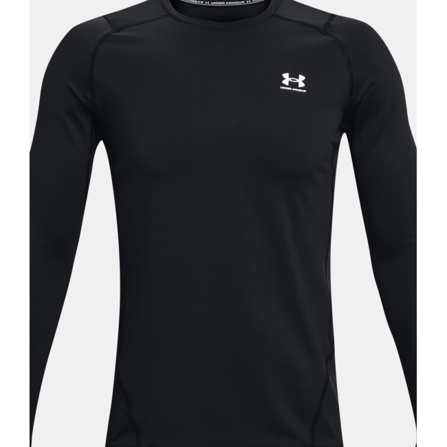 Dopasowana koszulka z wysokim kołnierzem ColdGear® Armour dla mężczyzn - Czarny - Under Armour