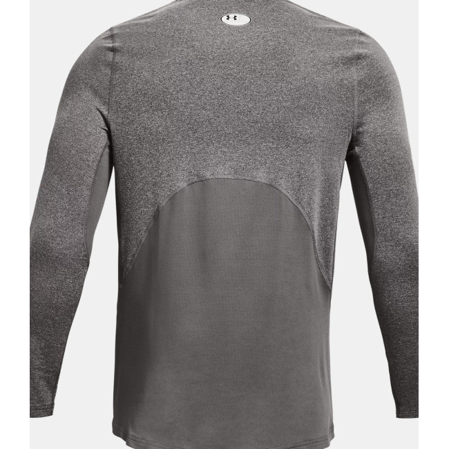 Enganliegendes ColdGear® Armour Rundhals-Oberteil für Herren - Anthrazitgrau / Schwarz - Under Armour